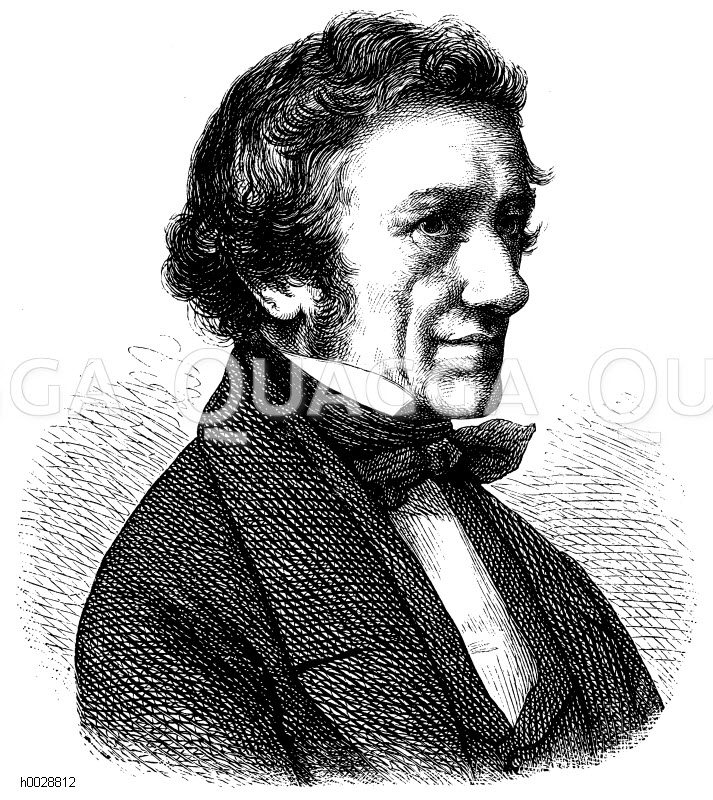 <b>Ernst Rietschel</b> (geb. 15. Dezember 1804, gest. 21. Februar 1861 - h0028812