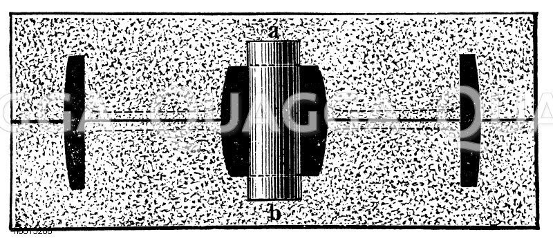 Zweiteilige Gußform einer Riemenscheibe [Digital]