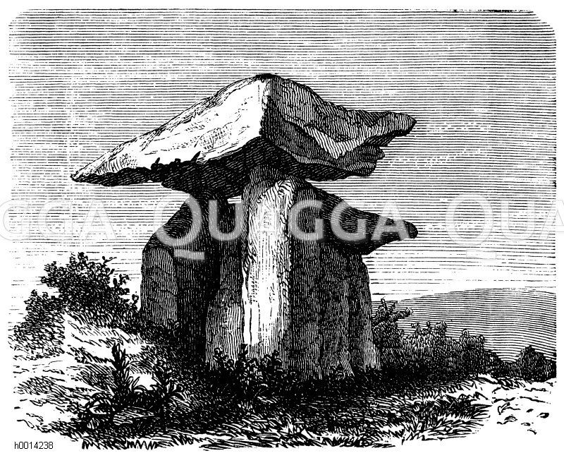 Dolmen in Knockeen, Grafschaft Waterford (Irland) [Digital]