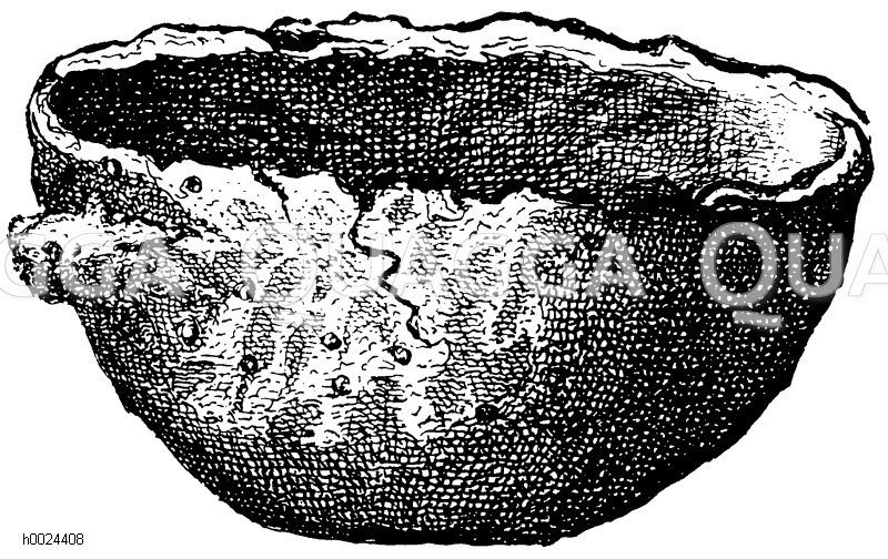 Denkmäler des Eiszeitalters, Steinzeitalters, Tongefäß [Digital]