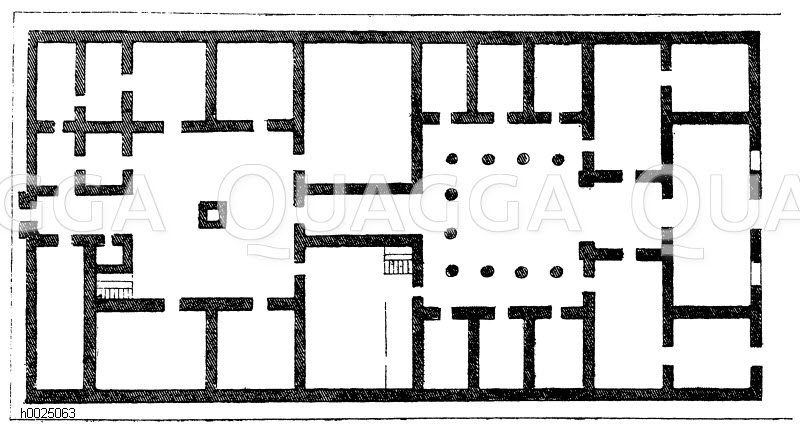 Grundriss des griechischen Hauses [Digital]