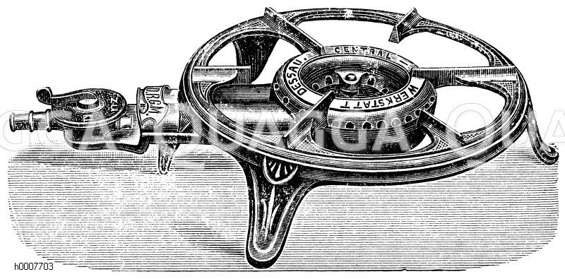 Gaskocher Zeichnung/Illustration