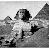 Pyramide und Sphinx Zeichnung/Illustration