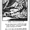 Illustrierte Seite aus den Novellen der Königin von Navarra. Ausgabe um 1600 Zeichnung/Illustration