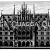 Neues Rathaus in München Zeichnung/Illustration