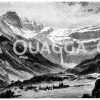 Felsenzirkuns von Gavarnie (Zentralpyrenäen) Zeichnung/Illustration