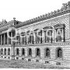 Reichsbank in Berlin Zeichnung/Illustration