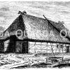 Holsteinisches Bauernhaus Zeichnung/Illustration