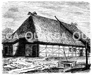 Holsteinisches Bauernhaus Zeichnung/Illustration
