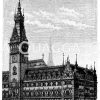 Neues Rathaus in Hamburg Zeichnung/Illustration