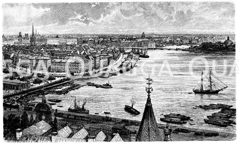 Stockholm Zeichnung/Illustration