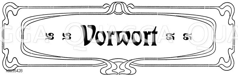 Schriftzug Vorwort, Jugendstil [Digital]