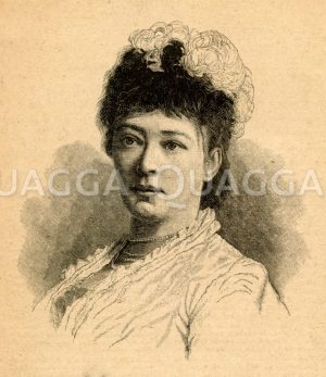 Bertha von Suttner: Porträt Zeichnung/Illustration