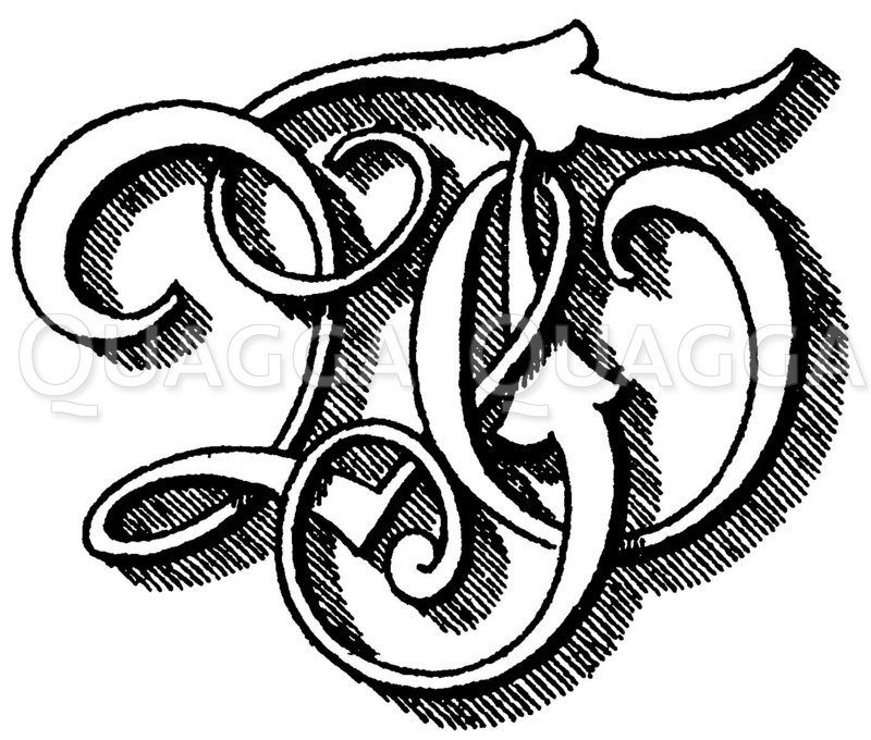 Monogramm WT Zeichnung/Illustration