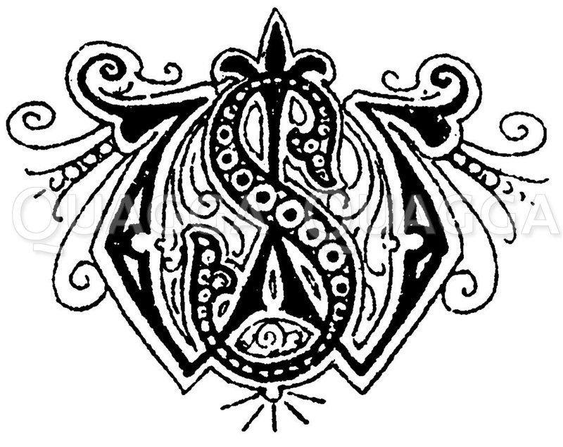 Monogramm SW Zeichnung/Illustration