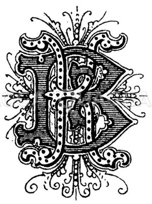 Monogramm KB Zeichnung/Illustration