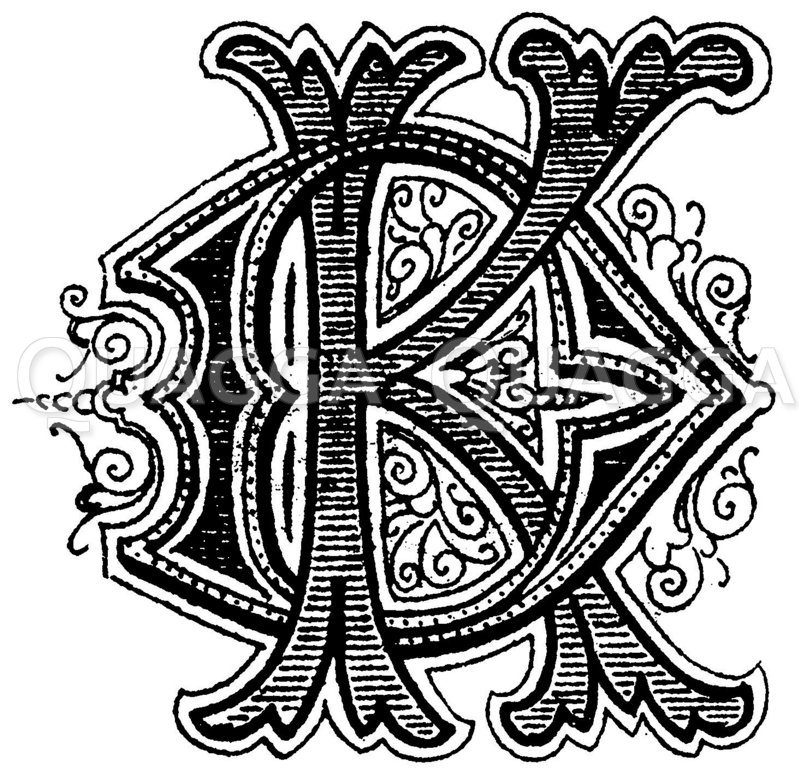 Monogramm KD Zeichnung/Illustration