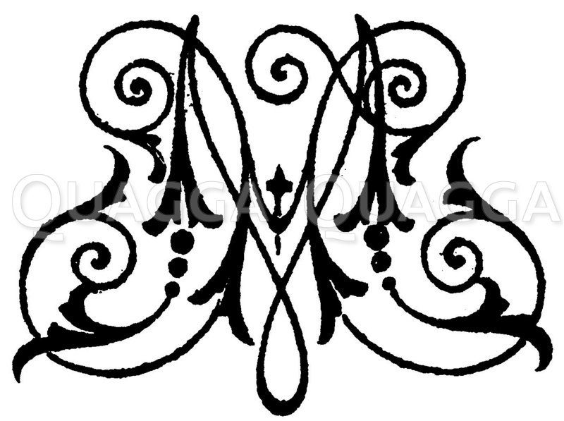 Monogramm HM Zeichnung/Illustration