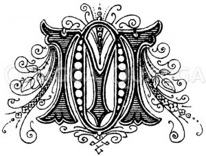 Monogramm OM Zeichnung/Illustration