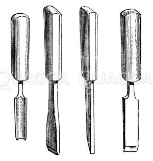 Meißel des Tischlers Zeichnung/Illustration