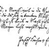 Autograph: Joseph Freiherr von Eichendorff