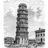 Der schiefe Turm zu Pisa Zeichnung/Illustration