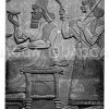 Assurnasirpal auf dem Thron. Relief aus Salach. Nach der Photographie des Originals im Britischen Museum zu London Zeichnung/Illustration