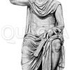 Tiberius. Antike Marmorstatue