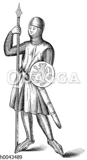 Spießträger mit Faustschild um 1294