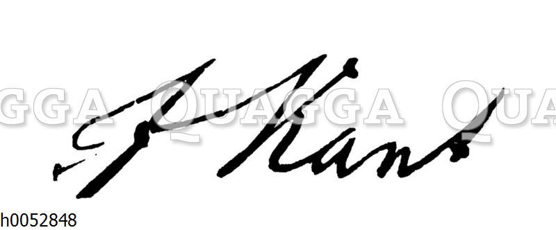 Immanuel Kant: Autograph