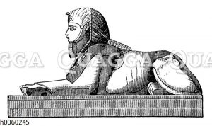 Sphinx mit dem Kopf eines Manne