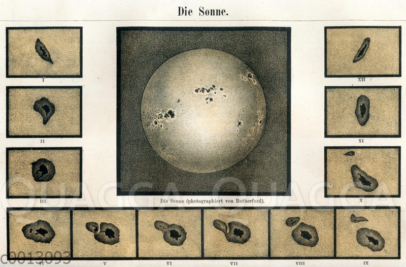 Sonne und Sonnenflecken [Digital]
