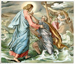 Jesus wandelt auf dem Meer