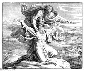 Moses erblickt das verheißene Land und stirbt