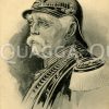 Otto von Bismarck mit Pickelhaube