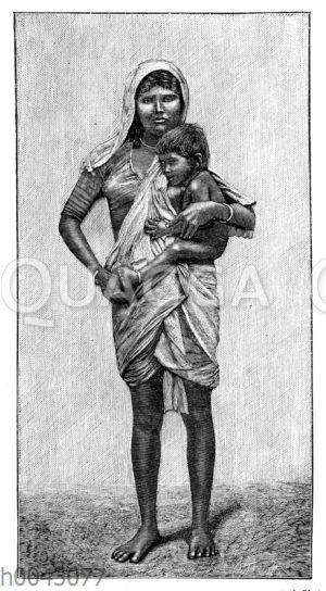 Beggar-Frau (Bombay)