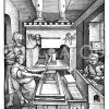 Buchdruckerpresse von 1520