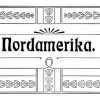 Schriftzug 'Nordamerika' mit Rahmen