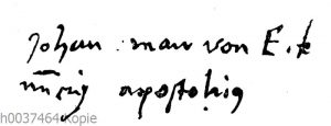 Jan van Eyck: Autograph