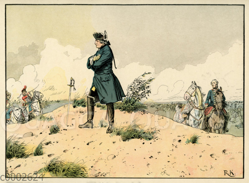 Friedrich der Große in der Schlacht bei Kunersdorf, Siebenjähriger