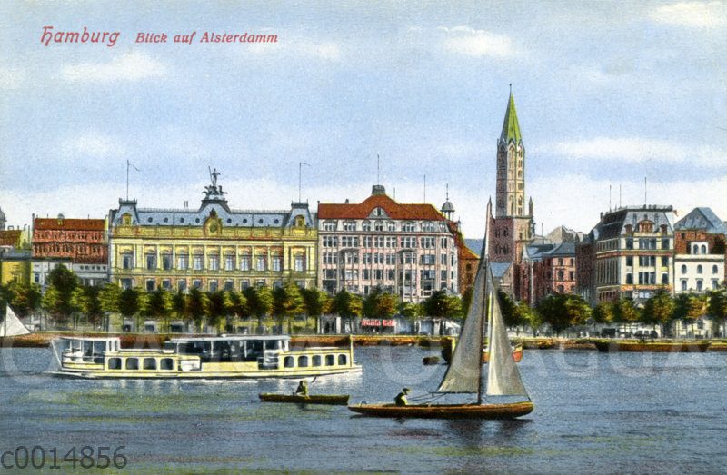 Hamburg: Blick auf den Alsterdamm