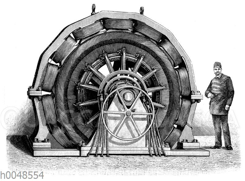 Gleichstrommaschine für Elektrizitätswerke von Schuckert & Co.