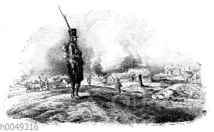 Soldat vor Moskau in Napoleons Russlandfeldzug am 20. September 1812