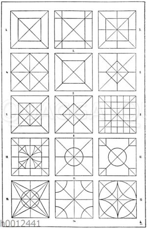 Quadrate: Felderteilungen