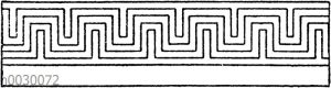 Symmetrische Mäander: Parallelstreifiger Doppelmäander. Griechisch.