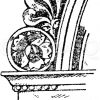 Stirnziegel: Akroterie und Eckakroterie von einem Brunnen in der Certosa bei Florenz. Ital. Renaissance.