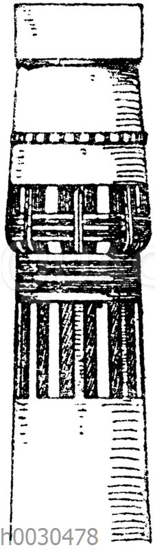 Ägyptisches Kapitell vom Tempel Memnonium zu Theben.