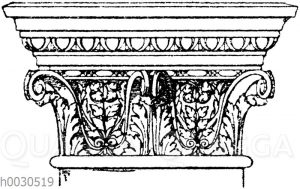 Pilasterkapitell: Korinthisches Pfeilerkapitell. Ital. Renaissance. Dogenpalast in Venedig.