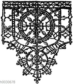 Spitze: Geflochtene Spitze aus dem Ende des 15. Jahrhunderts.