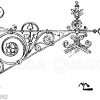 Wandarm aus Schmiedeisen. (Badische Gewerbezeitung)